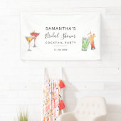 Moderne Bruiloftscocktailparty Spandoek (Insitu)