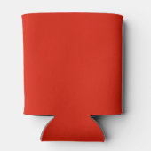 Moderne Bruiloftsmonogram Bloom | Rood Blikjeskoeler (Achterkant)