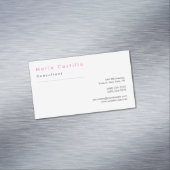 Moderne bruin bruin bruin bruin bruin magnetisch visitekaartje (Voorbeeld)