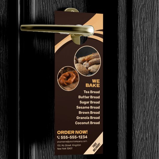 Moderne bruine bakkerij brood winkel bakken Cateri