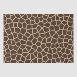 Moderne bruine beige giraffe dier geometrische pri tissuepapier