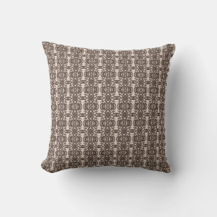 Moderne bruine & beige stijlvolle Tao Kussen