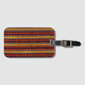 Moderne Bruine Boho Bagagelabel (Voorkant (horizontaal))