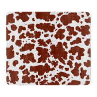 Moderne bruine Koe vlekken Print Cowboy