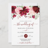 Moderne bruine roze Waterverf Kaart (Voorkant)