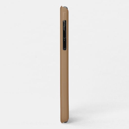 Moderne bruine stijlvolle aangepaste naam Case-Mate iPhone case (Achterkant/links)
