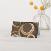 Moderne, bruine Zwemelkaart (Achterkant)