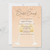 Moderne Bruisende Bruidsbrunch Kaart (Voorkant)