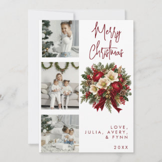 Moderne Bruisende Kerstkaart Kaart