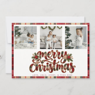Moderne Bruisende Kerstkaart Kaart