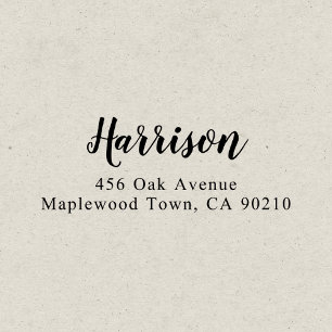 Moderne Brush Script Kalligrafie Eenvoudige Zelfko Zelfinktende Stempel