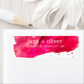 MODERNE BRUSHSTROKE ÉTIQUETTE aquarelle artistique (En situation)