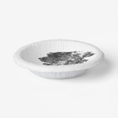 Moderne Brushstroke Fotobruiloft | Wit Papieren Kommen (Gebogen)