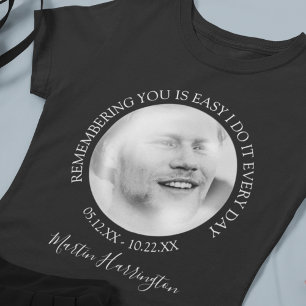Moderne bubbeleffect foto   Herdenkings T-shirt