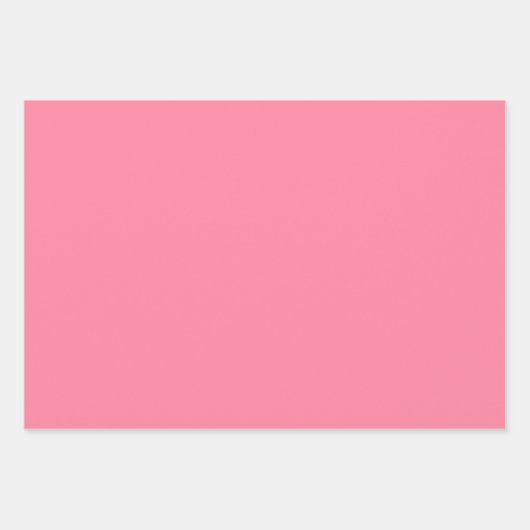 Moderne bubble roze Plain Solid Kleur Inpakpapier Vel (Voorkant)