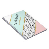 Moderne 'Bucket List Couple Keepomwille Journal' Notitieboek (Rechterzijde)