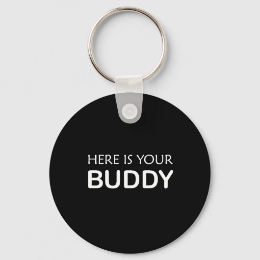 Moderne Buddy sleutelhanger – minimalistische sleu (Voorkant)