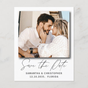 Moderne Budget Foto Save Our Date Uitnodiging