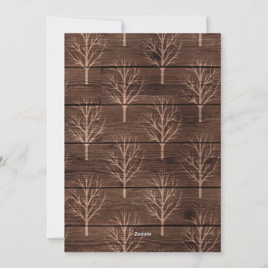 Moderne Buffalo Pset Elegant Script WERKT eenvoudi Feestdagenkaart (Achterkant)