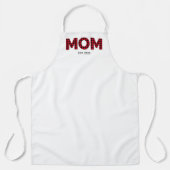 Moderne Buffel Plaid Mom Vastgestelde datum Schort (Voorkant)