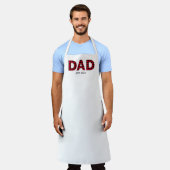 Moderne Buffel Plaid Papa Vastgestelde datum Schort (Gedragen)
