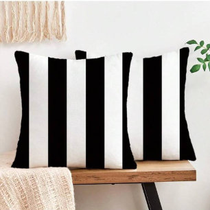 Moderne Buiten decoratie Zwart & Wit Klassiek Gest Buitenkussen