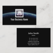 Moderne buitenruimte - zon en Visitekaartje op aar (Voorkant / Achterkant)