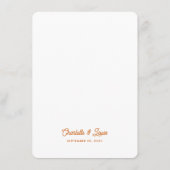 Moderne Burange Orange Wave Frame Script Menu Mari (Dos)