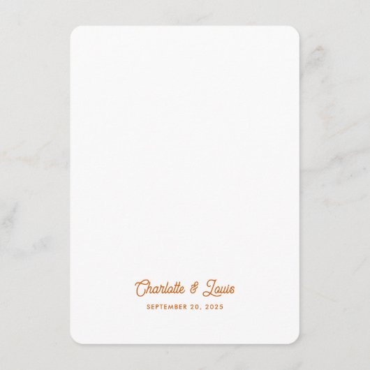Moderne Burange Orange Wave Frame Script Menu Mari (Dos)