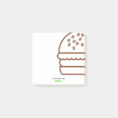  moderne Burger-Post-it® notes (Voorkant)