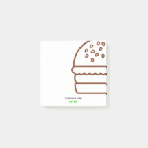 moderne Burger-Post-it® notes