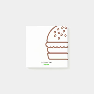moderne Burger-Post-it® notes