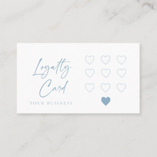 Moderne business hart 10-object Loyalty-kaart Klantenkaartje