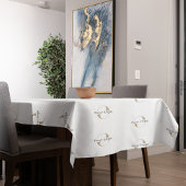 Moderne Business Logo Clean Minimal Company White Tafelkleed