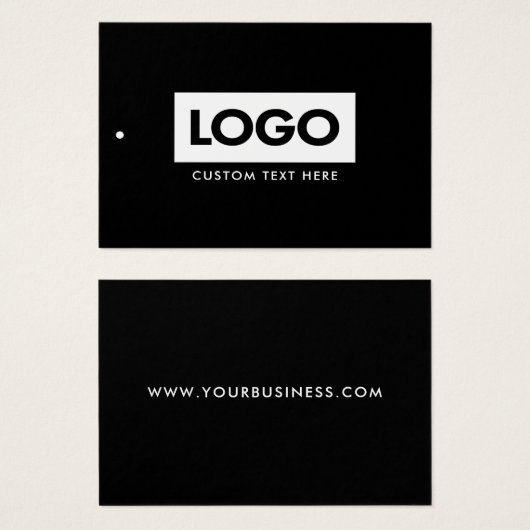 Moderne Business Logo Label Clothing Hang Label Visitekaartje (Voorkant /achterkant)