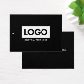 Moderne Business Logo Label Clothing Hang Label Visitekaartje (Bureau)