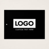 Moderne Business Logo Label Clothing Hang Label Visitekaartje (Voorkant)