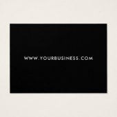 Moderne Business Logo Label Clothing Hang Label Visitekaartje (Achterkant)