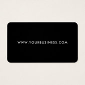 Moderne Business Logo Label Clothing Hang Label Visitekaartje (Achterkant)