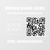 Moderne Business Logo QR Code Truck Autodeur Raamsticker (Vel)