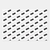 Moderne Business Name Logo Packaging White Inpakpapier Vel (Voorkant 3)