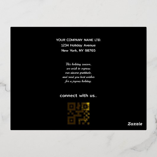 Moderne Business Queer Code Feestdagen (Achterkant)