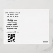 Moderne Business Queer Code Feestdagen (Achterkant)