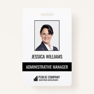 Moderne Business Staff Employee ID-badge Badge