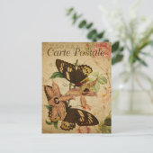 Moderne  Butterflies collage Briefkaart (Staand voorkant)