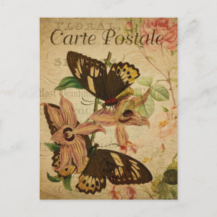 Moderne Butterflies collage Briefkaart