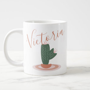 Moderne Cactus Stekelige Naam Extra Grote Beker