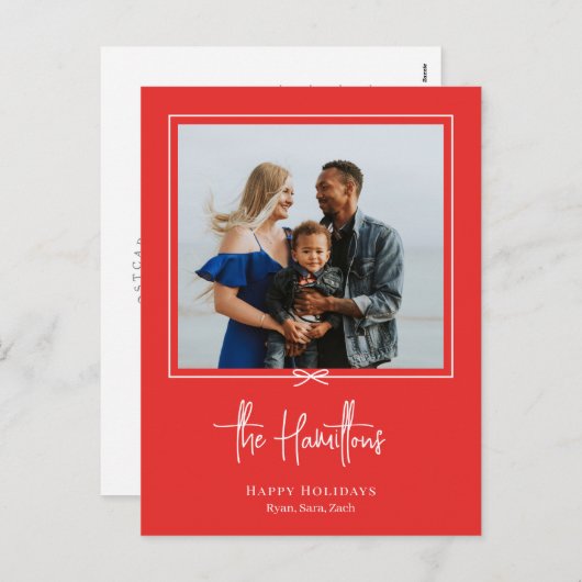 Moderne cadeau voor feestdag Briefkaart kerstkaart (Voorkant / Achterkant)