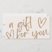 Moderne cadeaubon (Voorkant)