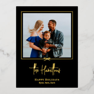 Moderne cadeaukaart voor feestdagen met Folie Brie